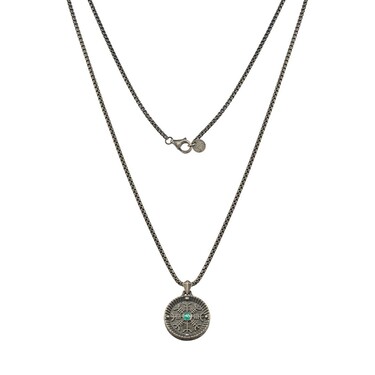 Серебряное мужское колье 