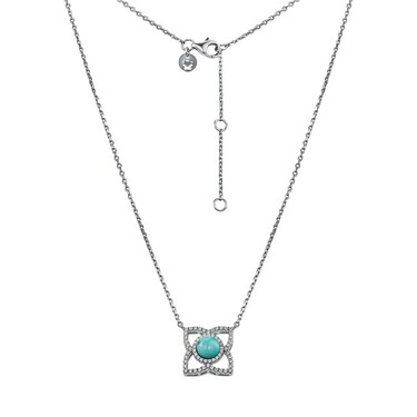 Серебряное женское колье 