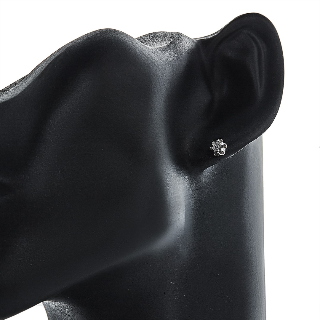 Серьги,Серьги Пусеты,Серьги Гвоздики,Серебро,с вставкой Фианит,с замком Пусет,Винтовой,Штыревой,Штифтовой,РОССИЯ