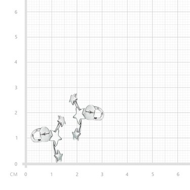 Серебряные серьги пусеты гвоздики 
