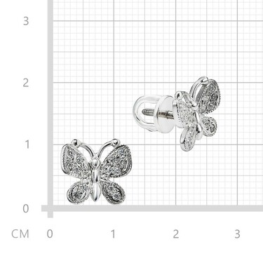 Серебряные серьги / Пусеты / Гвоздики 