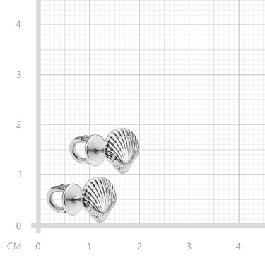 Серебряные серьги пусеты гвоздики 