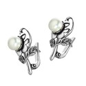 Серьги,Серебро,с вставкой Жемчуг культивированный,РОССИЯ