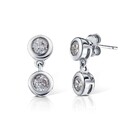 Серьги,Серьги Пусеты,Серьги Гвоздики,Серебро,с вставкой Цирконий кубический Белая цвета,с замком Пусет,Винтовой,Штыревой,Штифтовой,ГОНКОНГ