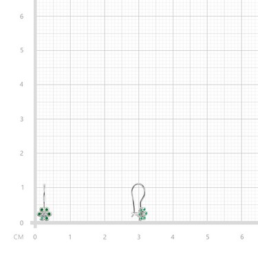 Серебряные детские серьги 