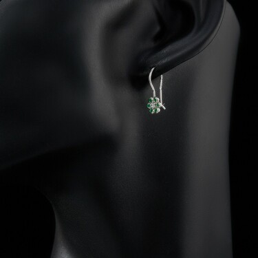 Серебряные детские серьги 