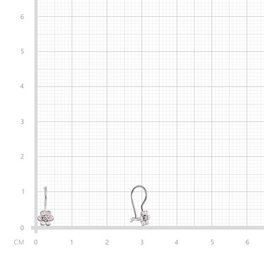 Серебряные детские серьги 