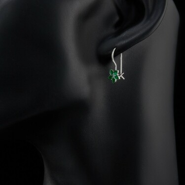 Серебряные детские серьги 