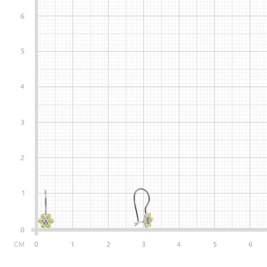 Серебряные детские серьги 