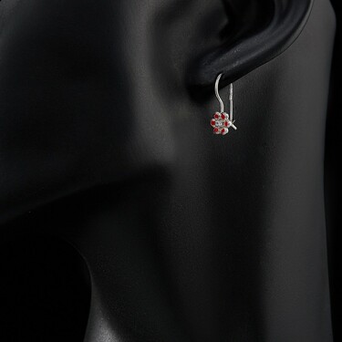 Серебряные детские серьги 