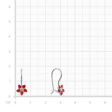 Серебряные детские серьги 