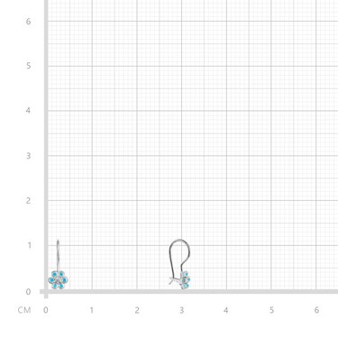 Серебряные детские серьги 