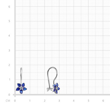 Серебряные детские серьги 