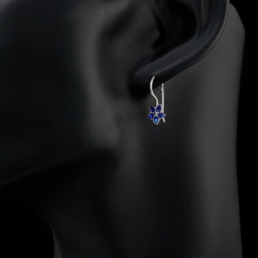 Серебряные детские серьги 