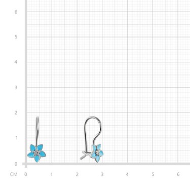 Серебряные детские серьги 