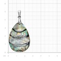 Подвеска,Кулон,Серебро,с вставкой Перламутр натуральный Зеленая,Золотой,Оранжевый,Желтый цвета,РОССИЯ
