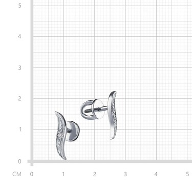 Серебряные серьги пусеты гвоздики 