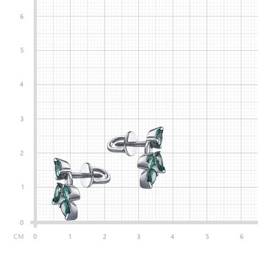 Серебряные серьги / Пусеты / Гвоздики 