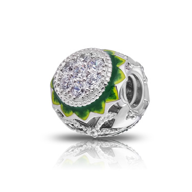 Серебряный шарм подвеска на браслет 