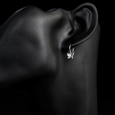 Серебряные детские серьги 