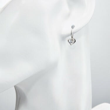 Серебряные детские серьги 