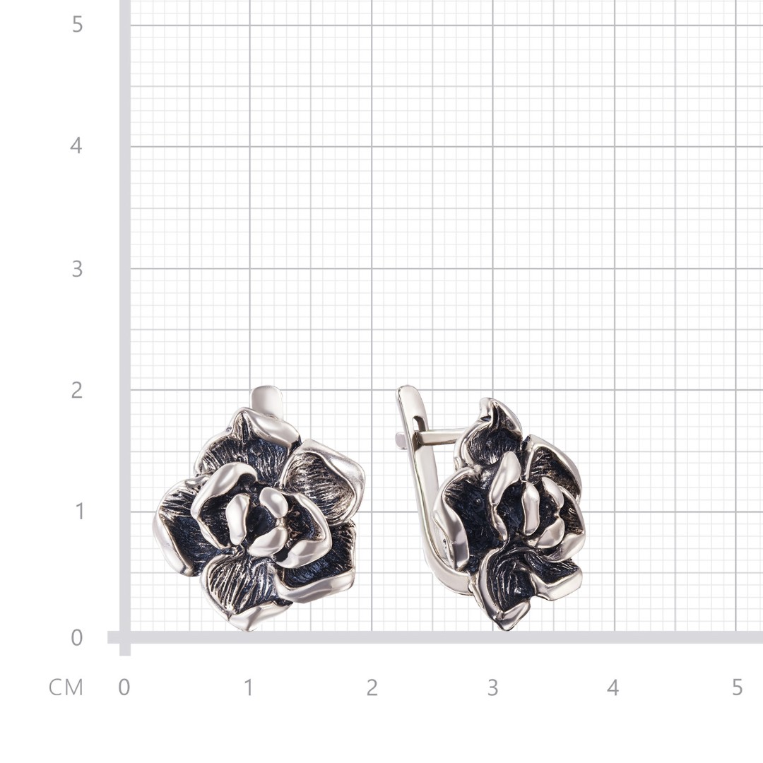 Серебряные серьги  Серьги,Серебро,с вставкой Без вставок,с замком Английский,РОССИЯ