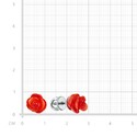 Серьги,Серьги Пусеты,Серьги Гвоздики,Серебро,с вставкой Коралл натуральный Красная цвета,с замком Пусет,Винтовой,Штыревой,Штифтовой,РОССИЯ