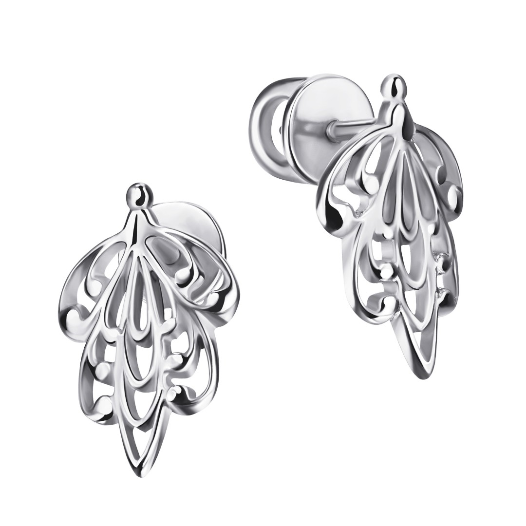 Серебряные серьги / Пусеты / Гвоздики  Серьги,Серьги Пусеты,Серьги Гвоздики,Серебро,с вставкой Без вставок,с замком Пусет,Винтовой,Штыревой,Штифтовой,РОССИЯ