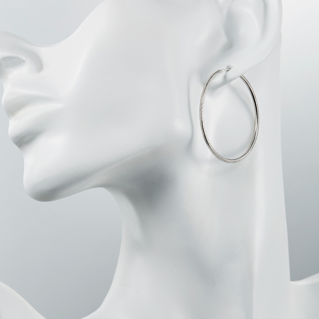 Серьги,Серебро,с вставкой Без вставок,с замком Кольцо,Конго,РОССИЯ