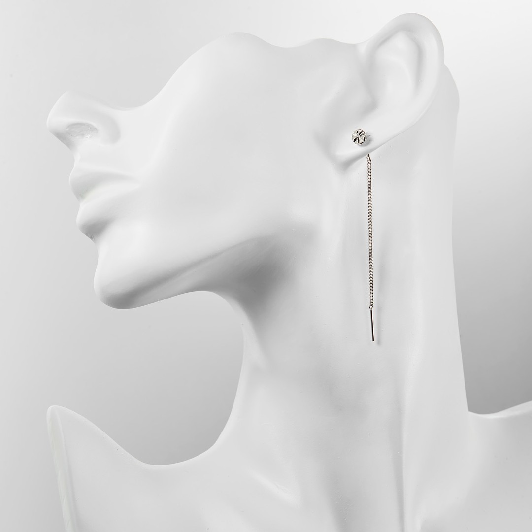 Серьги,Серьги Протяжки,Серьги Продевки,Длинные серьги,Серьги Цепочки,Серебро,с вставкой Без вставок,с замком Протяжка,РОССИЯ