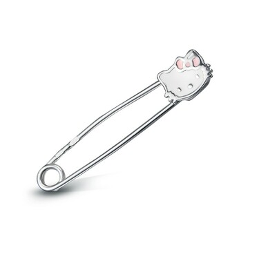 Серебряная детская брошь 