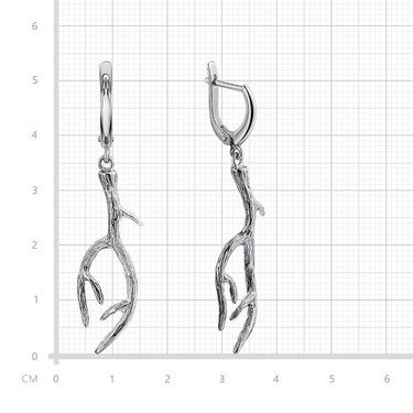 Серебряные серьги 