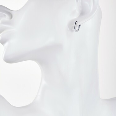 Серебряные серьги, покрытие родием