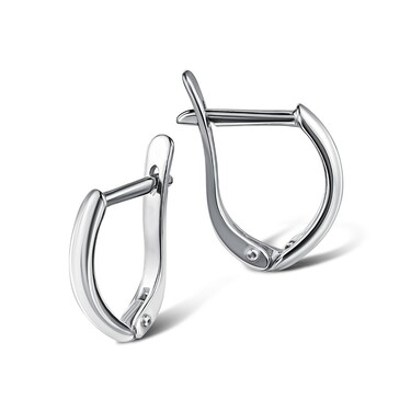 Серебряные серьги, покрытие родием