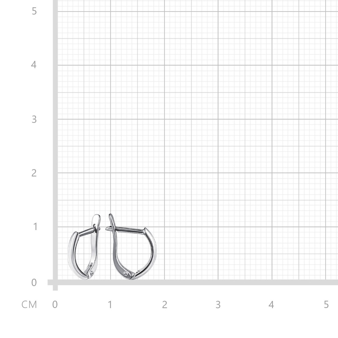 Серебряные серьги, покрытие родием Серьги,Серебро,с вставкой Без вставок,с замком Английский,РОССИЯ