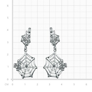 Серебряные серьги 