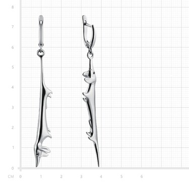 Серебряные серьги 