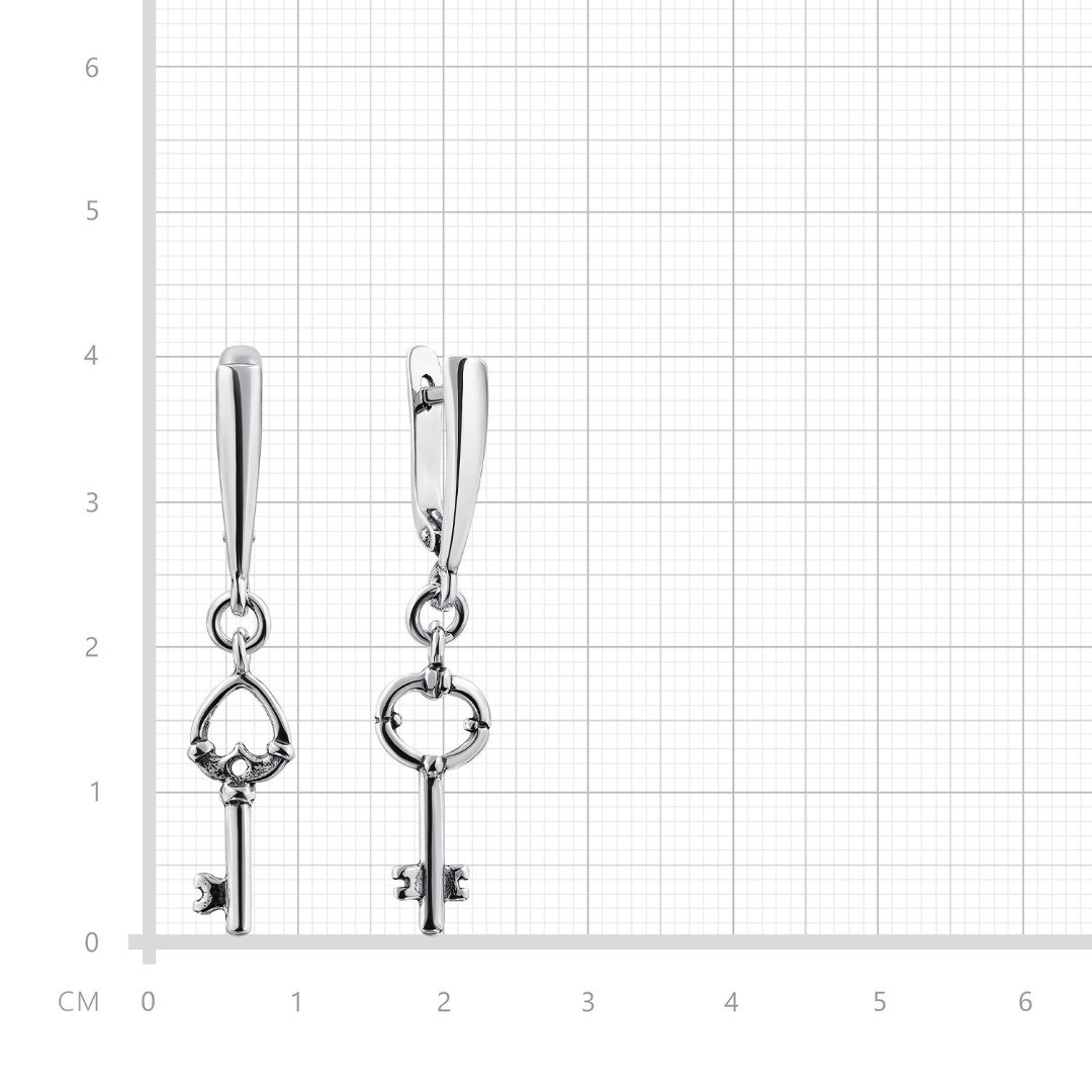 Серебряные серьги  Серьги,Серебро,с вставкой Без вставок,с замком Английский,РОССИЯ