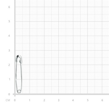 Серебряная булавка, в родии