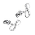 Серьги,Серьги Пусеты,Серьги Гвоздики,Серебро,с вставкой Фианит Белая цвета,с замком Пусет,Винтовой,Штыревой,Штифтовой,РОССИЯ