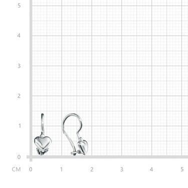 Серебряные детские серьги 