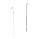 Серьги,Серьги Протяжки,Серьги Продевки,Длинные серьги,Серьги Цепочки,Серебро,с вставкой Фианит Белая цвета,с замком Протяжка,РОССИЯ