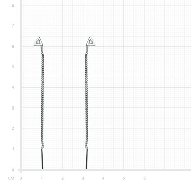 Серебряные длинные серьги-протяжки 