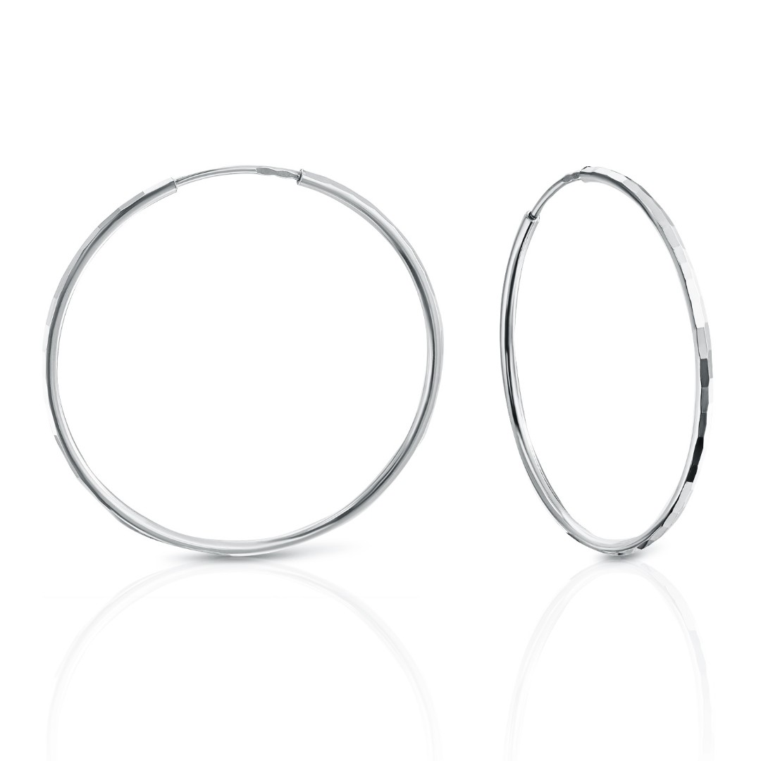 Серьги,Серебро,с вставкой Без вставок,с замком Кольцо,Конго,РОССИЯ