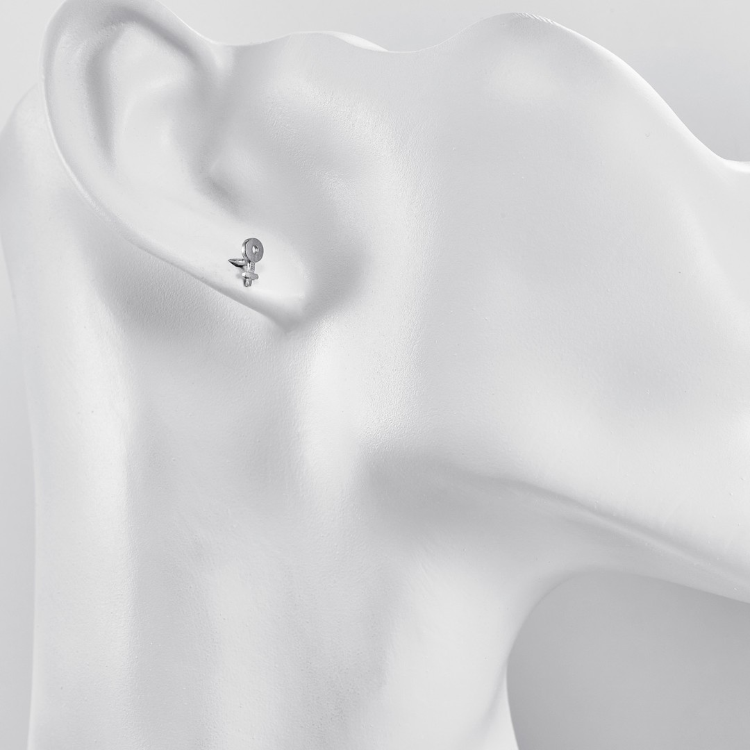 Серьги,Серьги Пусеты,Серьги Гвоздики,Серебро,с вставкой Без вставок,с замком Пусет,Винтовой,Штыревой,Штифтовой,РОССИЯ