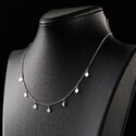 Серебряное женское утонченное колье  Цепочка на шею,Колье,Серебро,с вставкой Без вставок,с замком Карабинный,РОССИЯ
