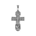 Крест,Подвеска,Оберег,Серебро,с вставкой Без вставок