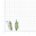 Серьги,Серебро,с вставкой Нефрит натуральный Зеленая цвета,с замком Английский,РОССИЯ