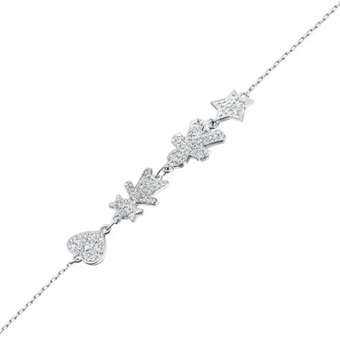 Серебряный женский браслет 