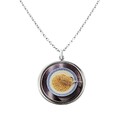 Цепочка на шею,Колье,Серебро,с вставкой Эмаль,Фотопечать на металле Бесцветная цвета,с замком Карабинный,РОССИЯ